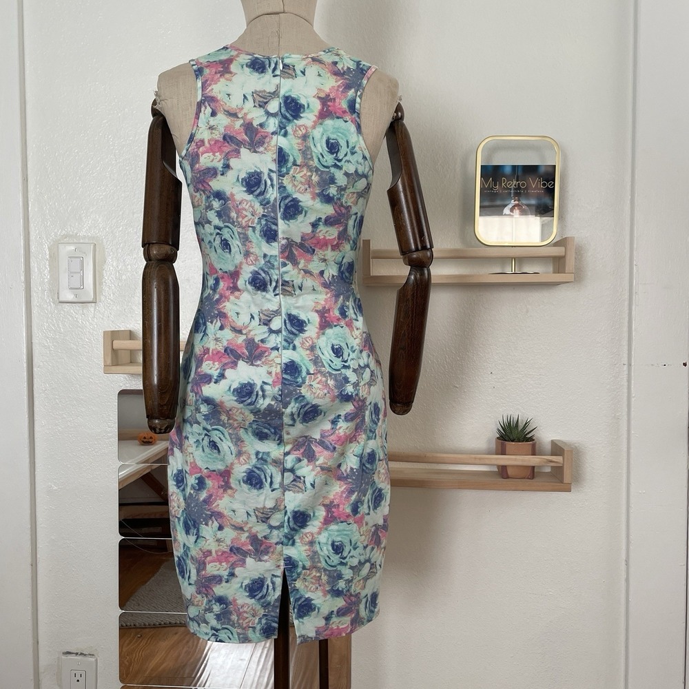 Mia De Andrea Colección Floral Print Sleeveless Dress Pink Colombian - Picture 2 of 11